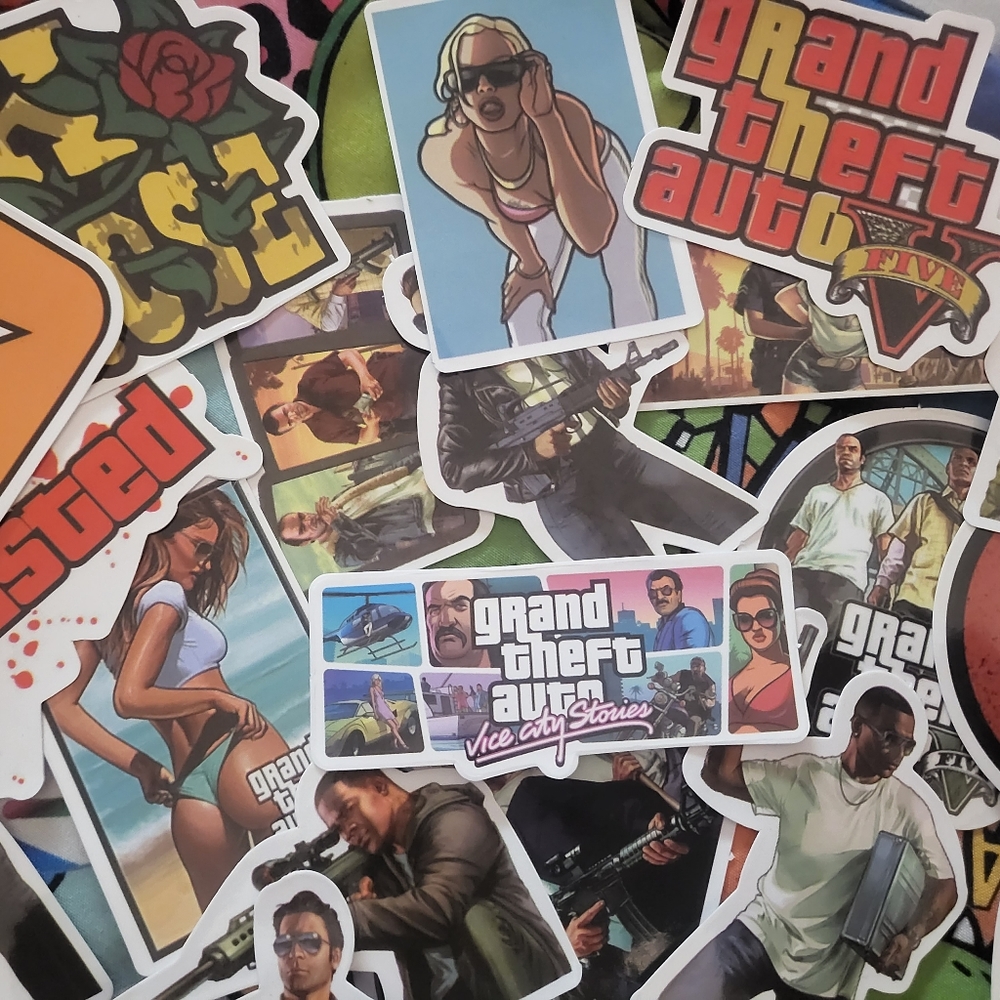Grand theft auto stickers